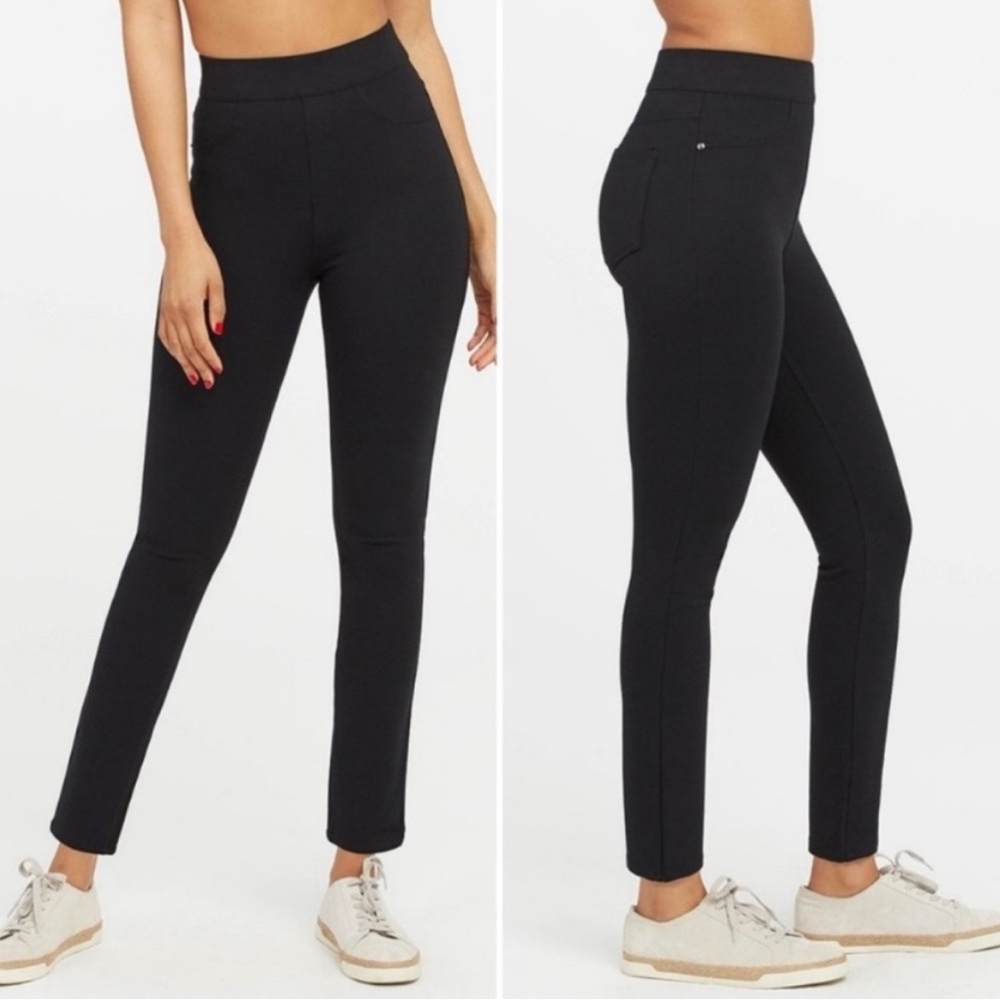 Spanx The Perfect Pant Ankle 4-Pocket Ponte in Black Petite 20202R M